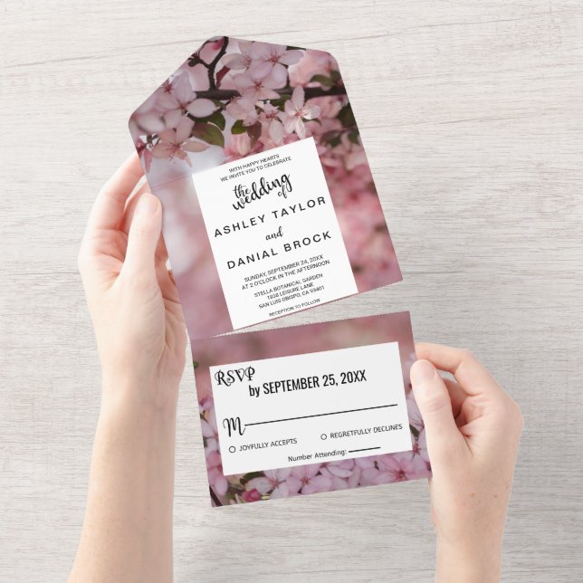 Botaniska rosa ros blommar chic blommigt Bröllop (Tearaway)