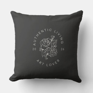 Botaniska Roscirkeln Logo Kudde