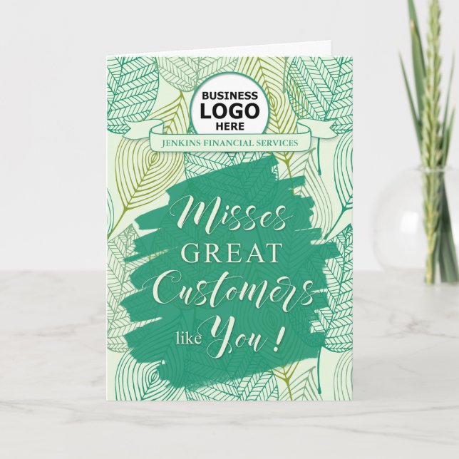 Botaniska ROUND-Logotyper för kunder Meddelande (Framsida)