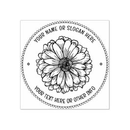 BOTANISKA RUSTISKA FLÖDEN | Logotyp för Anpassning Stämpel