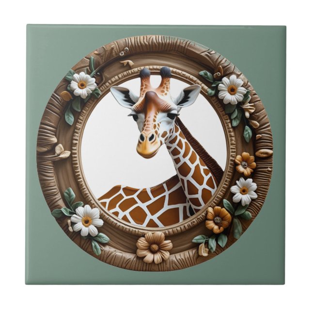 Botaniska Serengeti Kakelplatta (Framsidan)