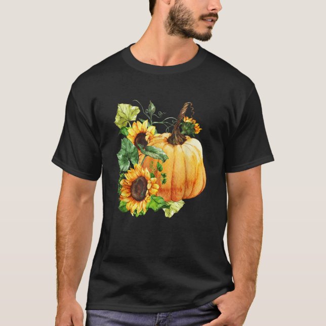 Botaniska solrospumpor, mynthösten för Th T Shirt (Framsida)