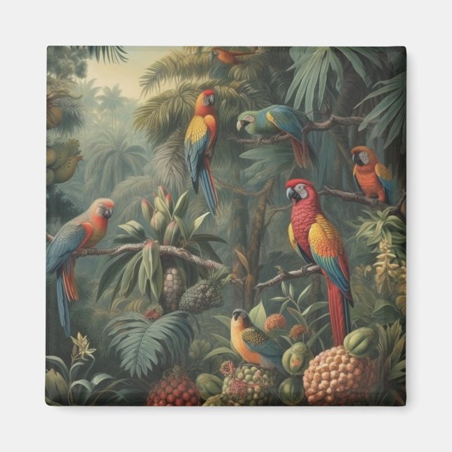 Botaniska stadier av morötter och ananas magnet (Framsidan)