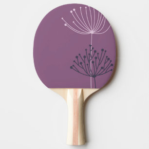 Botaniska Teckning Ping Pong Paddle : Konstnärliga Pingisracket