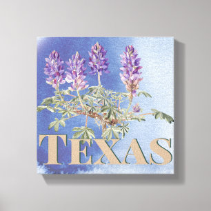 Botaniska Texas Bluebonnet 2 Canvastryck