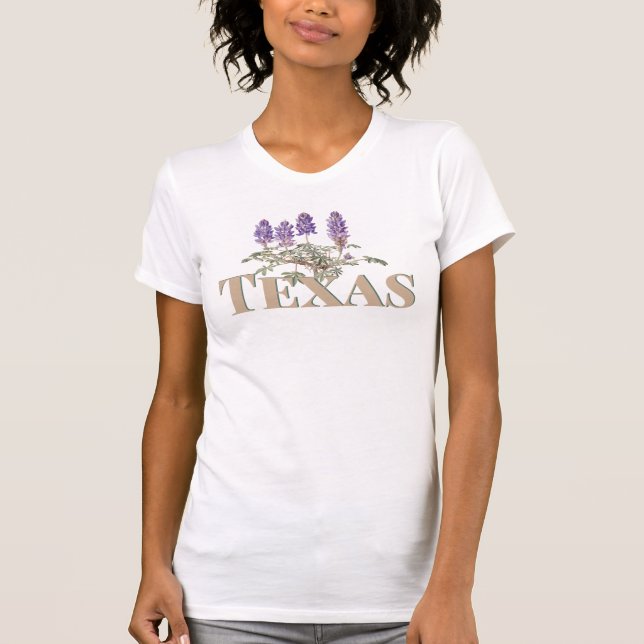 Botaniska Texas Bluebonnet 2 T Shirt (Framsida)