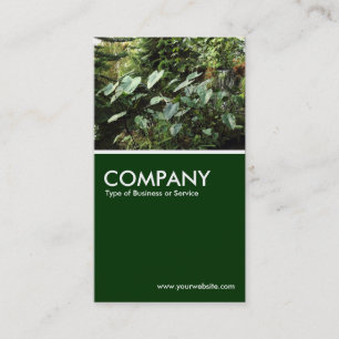 Botaniska trädgårdar - Mörk grönt Visitkort