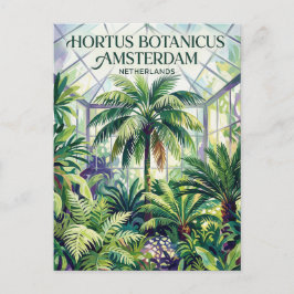 Botaniska trädgården Amsterdam Nederländerna Vykort