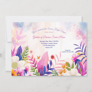 Botaniska trädgården av Dreams Prom-inbjudningar Inbjudningar