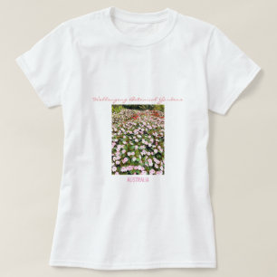 Botaniska trädgården rosa blommor NSW T Shirt