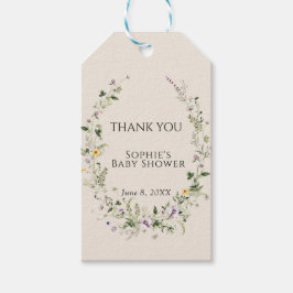 Botaniska trädgårdsmästare, en i babyskor i blomma presentetikett