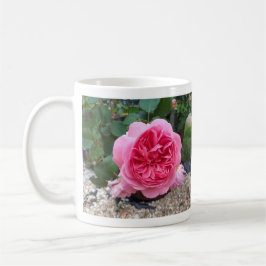 Botaniska trädgårdsmästare i rosa ros Blommigt Mug Kaffemugg
