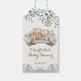 Botaniska trädsdjur/viskog presentetikett