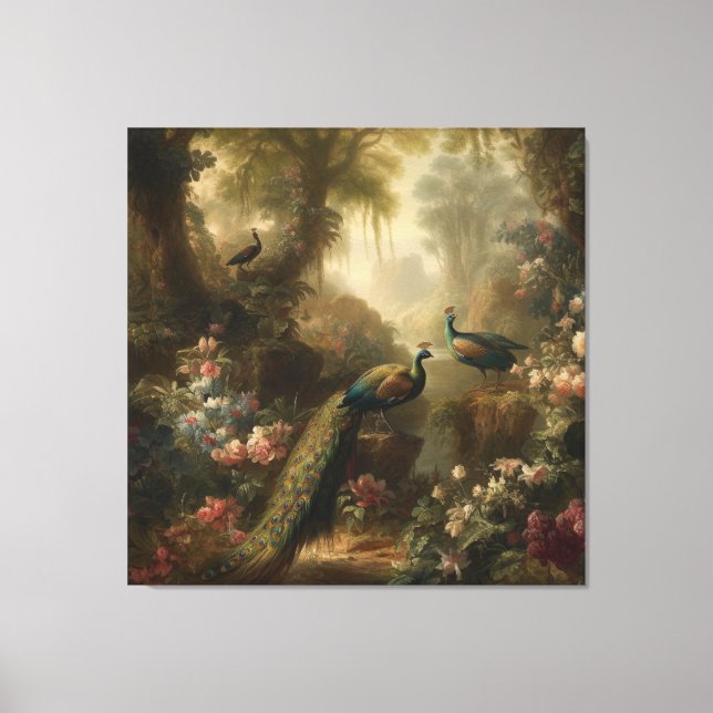 Botaniska: tre fredsockar i engelska trädgården canvastryck (Framsida)