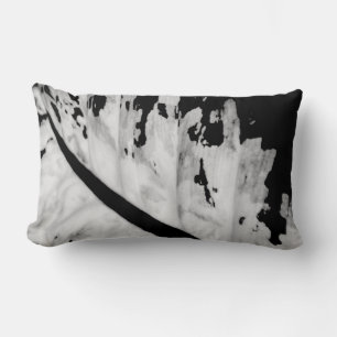 Botaniska Tropical Black White-Abstrakten Lumbarkudde