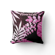 Botaniska Tropiska Blad Palm Rosa Personlig