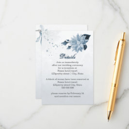 botaniska uppgifter om dammig i blåa blommor tilläggskort