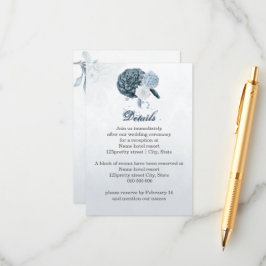 botaniska uppgifter om dammig i blåa blommor tilläggskort