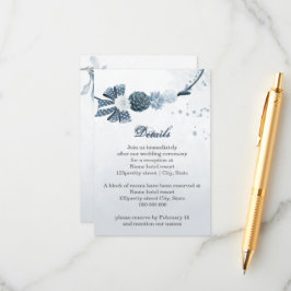 botaniska uppgifter om dammig i blåa blommor tilläggskort