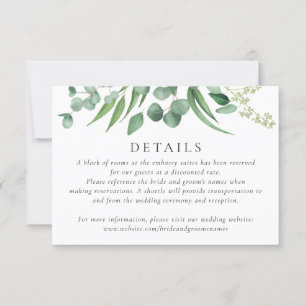 Botaniska uppgifter om Modern Grey Ram Eucalyptus Inbjudningar