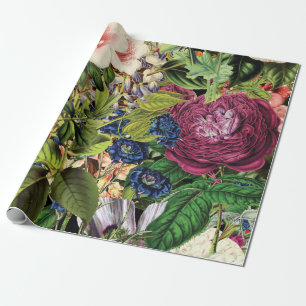 Botaniska utskrifter av Lush Blommigt Garden Vinta Presentpapper