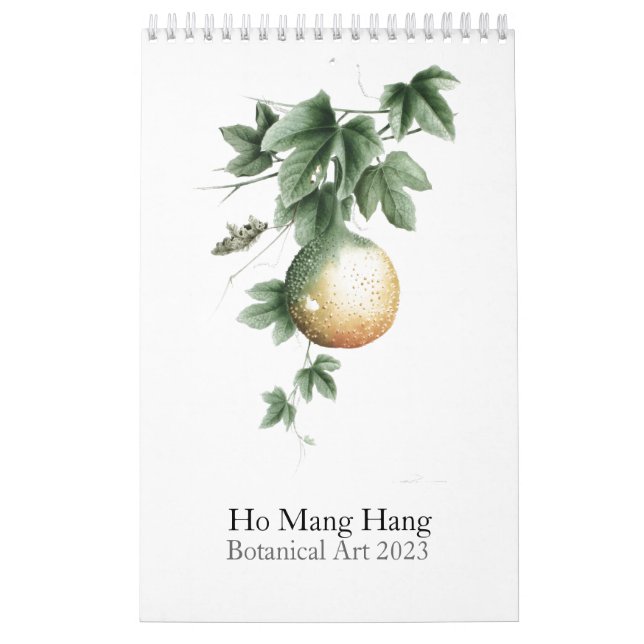 Botaniska vattenfärger Kalender 2023 (Omslag)