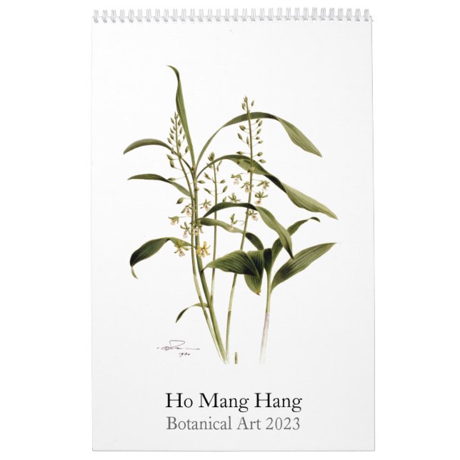 Botaniska vattenfärger kalendern Mang Ho, 2023 Kalender (Omslag)