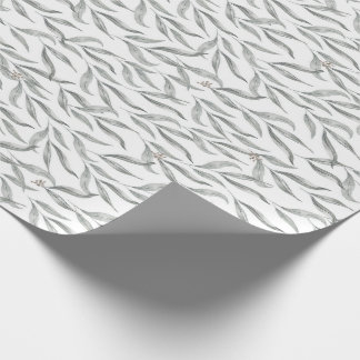 Botaniska vattenfärgsLöv australiska eukalyptus Presentpapper