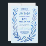 Botaniska vattenfärgsstjärnan på David Pub Bat mit Inbjudningar<br><div class="desc">Perfekt-kort för att tillkännage ett bat mitzvah, pub mitzvah eller annat judiskt firande! Hand plockade delikata löv-trimma konst åt dig! FULLT ANPASSADE! Klicka på "Anpassa" ovan om du vill redigera texten. Klicka på "Redigera med verktyg" om du vill justera typsnitt, färg och placeringar och lägga till text i baksidans design...</div>