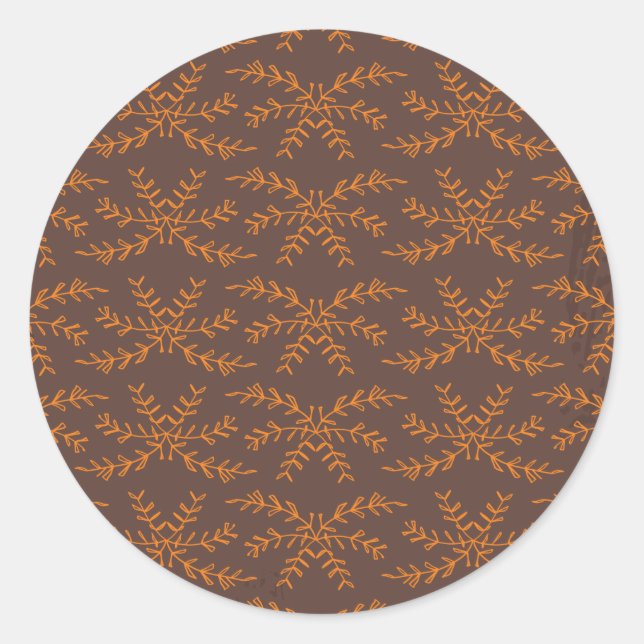 botaniska växter runt klistermärke (Framsida)