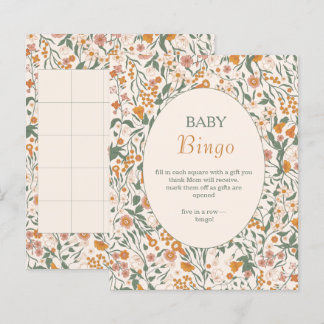 Botaniska vildblommor Höst Baby Bingo