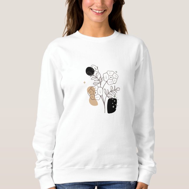 Botaniska Vilden Flowers boho Blommigt Graphic T Shirt (Framsida)
