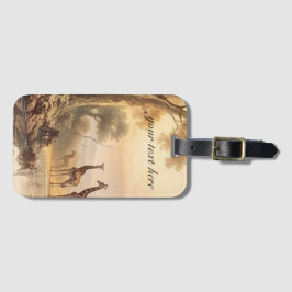 botaniska vintagar, anpassade bagagebricka