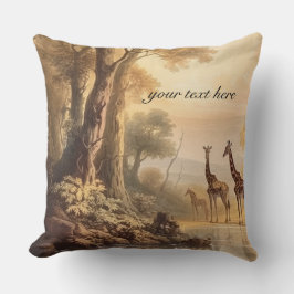 botaniska vintagar, anpassade kudde