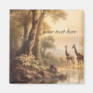 botaniska vintagar, anpassade magnet