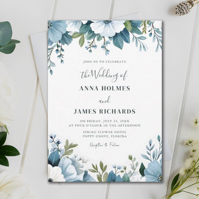 Botaniska viskdjur Vår Garden Party Bröllop Inbjudningar (Skapare uppladdad)