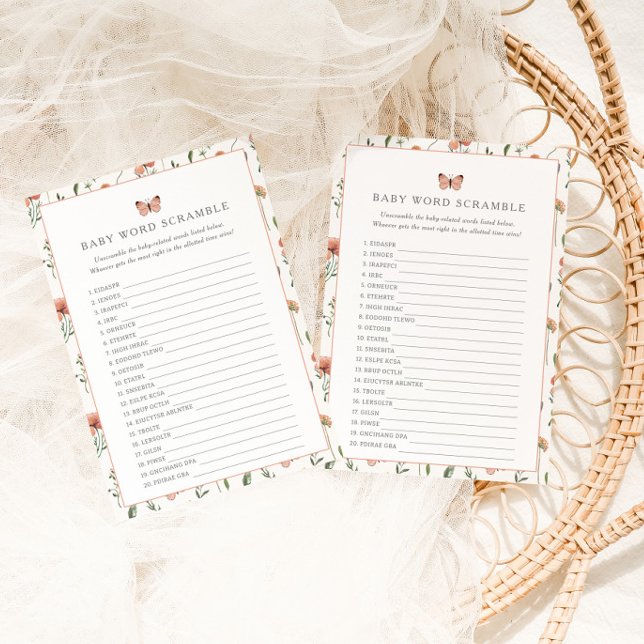 Botaniska Wildblomsterbabyskor Ord-skam (Skapare uppladdad)