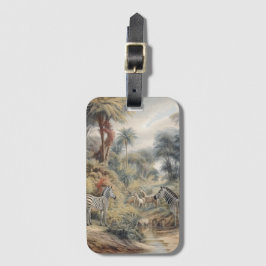 Botaniska zebröder i oasis bagagebricka