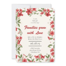 Botaniskt adoptionsprogram för elegant Red Blommig