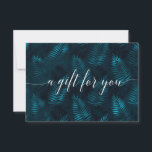 BOTANISKT AFFÄRSINTYG<br><div class="desc">Nära dina kunder i naturens lugnande beskaffenhet med det botaniska temade redigerbara presentkortet för eleganten. Med en lush teal-bakgrund med detaljerade löv i fern-format utstrålar den lugn och sofistikering - perfekt för företag i hälsa, skönhet eller spa-industrier. Dess mångsidiga stil kompletterar tjänster som massageterapi, skinkbehandling och holistiska hälsovårdstjänster. Det här...</div>