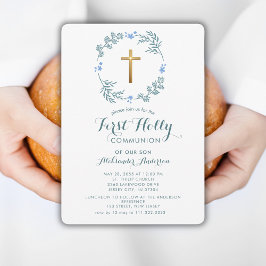 Botaniskt andningsbarn Första Holly-samfund Inbjudningar