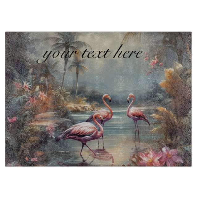 botaniskt anpassade för målning av flamingos (Framsidan)