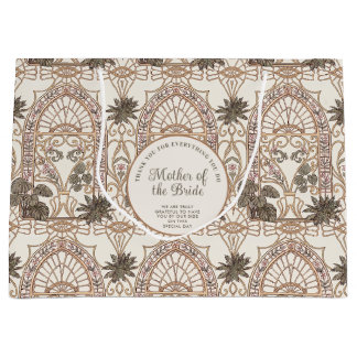 Botaniskt Art Nouveau-bröllop med glasmålning
