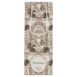 Botaniskt Art Nouveau-bröllop med glasmålning