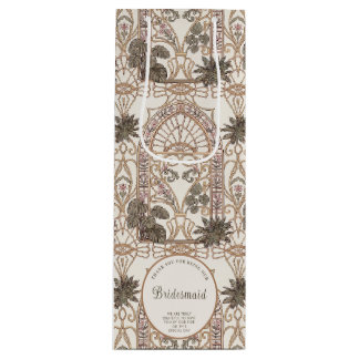 Botaniskt Art Nouveau-bröllop med glasmålning