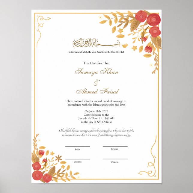 botaniskt avtal mellan ram nikkah poster (Framsidan)