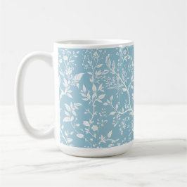 Botaniskt blå kaffekopp