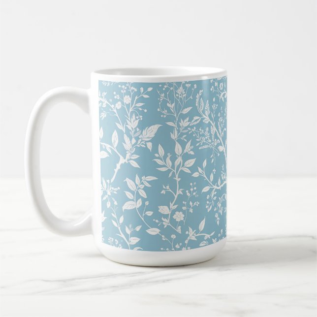 Botaniskt blå kaffekopp (Vänster)