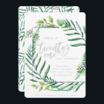 Botaniskt blad 21:a födelsedag inbjudningar<br><div class="desc">Botaniskt löv på 21:a födelsedag,  med vattenfärgade botaniska ämnen. En del av en samling.</div>