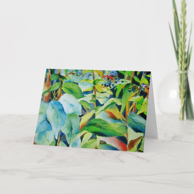 Botaniskt blankkort kort (Framsida)